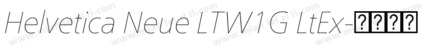 Helvetica Neue LTW1G LtEx字体转换